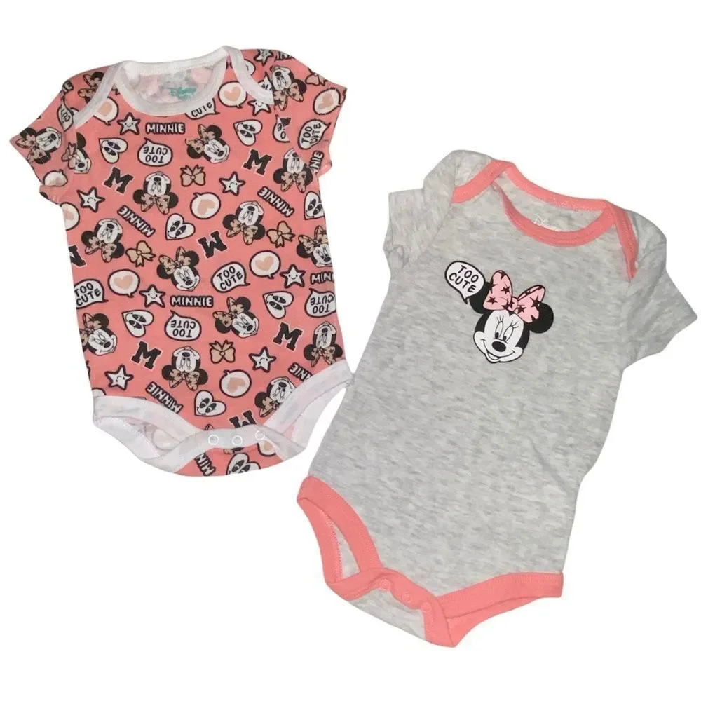🎀3/$23🎀 mini mouse onesie bundle